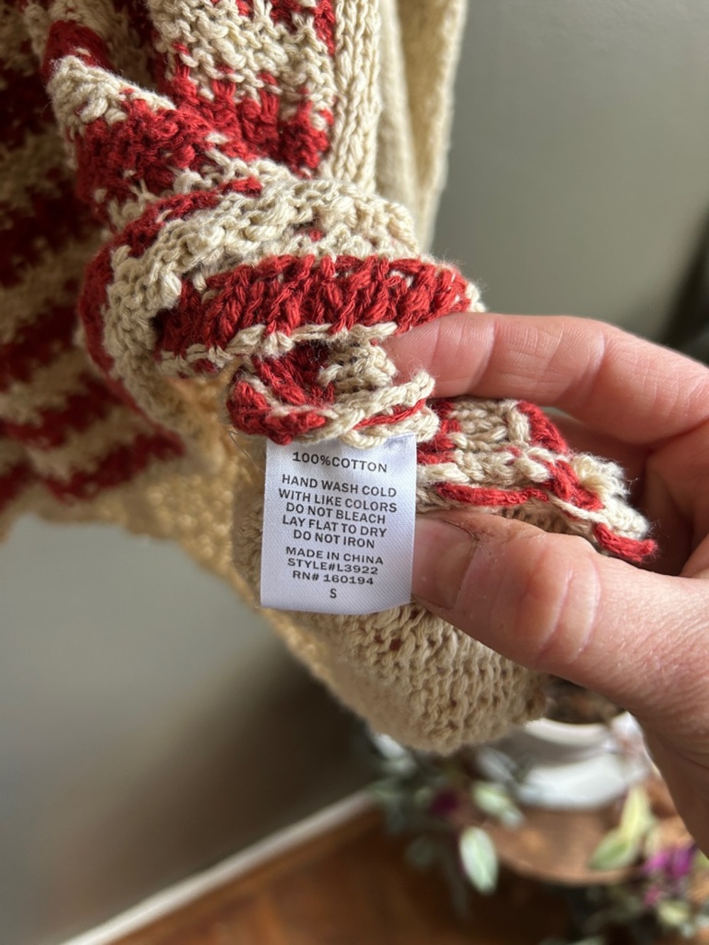 By together Neutral Americana Flag Knit Sweater - Red & Blue - Picture 2 of 5
